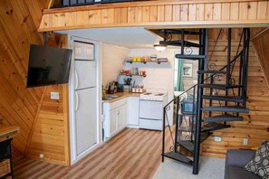 Interior - A-frame, Fireplace,Private Lake Lot, Dock, Kayaks. (Alexandria)