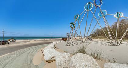 Walk to Beach: Lake Michigan Getaway!