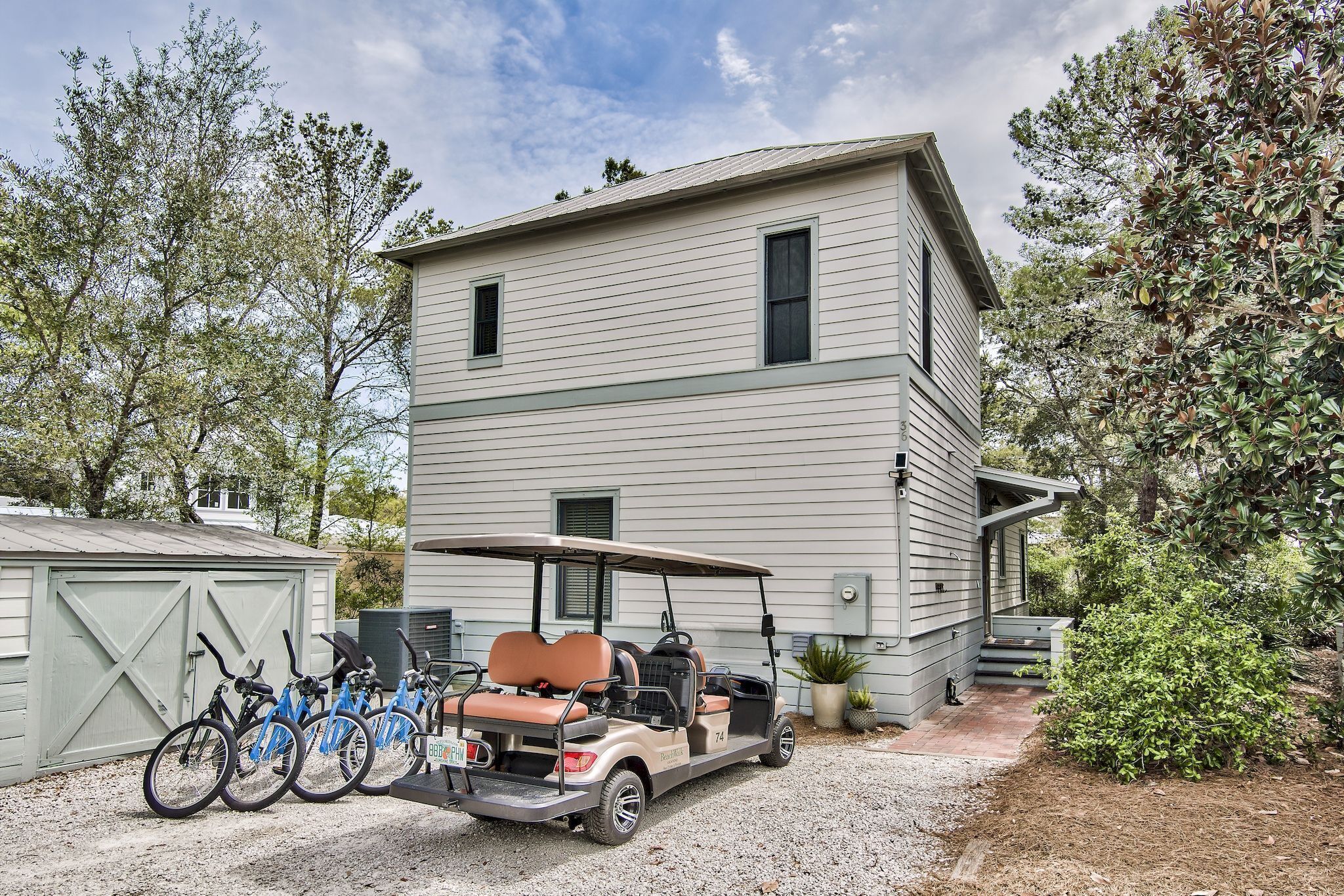 Golf Cart! 300 FT to Seasonally Heated Pool! 4 Bikes! Walk to the Beach! Footprints in the Sand 30A