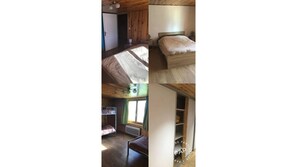 3 chambres, bureau, fer et planche à repasser, lit parapluie