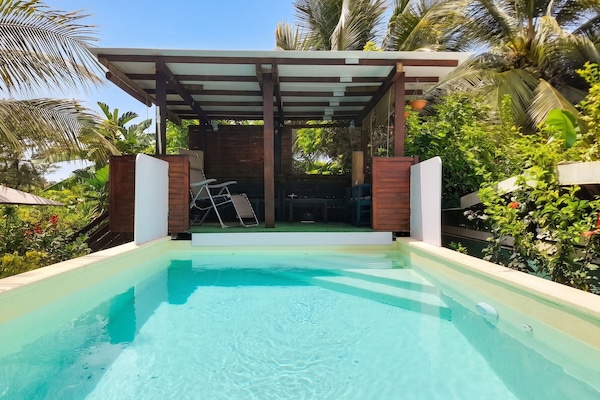 Vue sur piscine