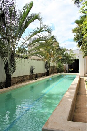 Outdoor pool - RENOVATED COLONIAL w 60 FT POOL (Merida)