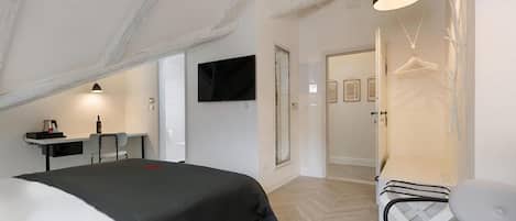 Deluxe-huone (Room 2) | Egyptinpuuvillaiset lakanat, ylelliset vuodevaatteet