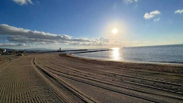 Vlak bij het strand