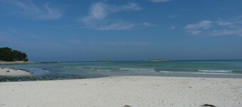 Maison familiale en bois, chaleureuse, au calme entre mer et campagne