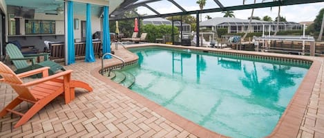 A heated pool