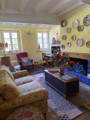 TV connectée, cheminée