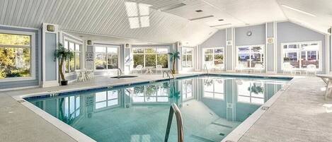 Indoor pool, a heated pool