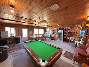 Game room - Pet Friendly Cabin at Green Valley Resort on Seventh Crow Wing Lake (Nevis)