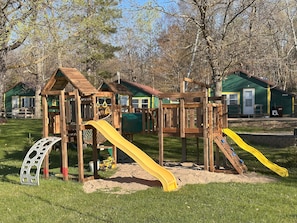 Children's area - Pet Friendly Cabin at Green Valley Resort on Seventh Crow Wing Lake (Nevis)