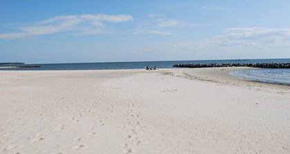 4BR, 3 & a half BA home, private beach access