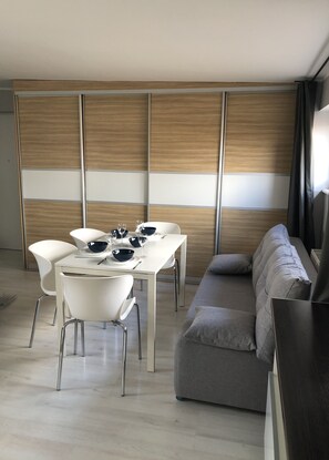 Economy Apartment, 1 Bedroom, City View | Living area