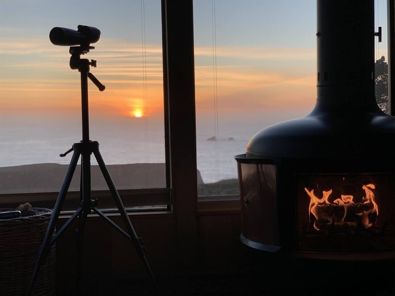 Pacific Sunset by the beach