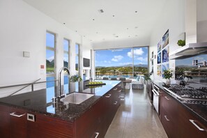 Fridge, microwave, oven, stovetop - Spectacular Oceanfront Penthouse, AC, Sleeps 6 (Lihue)