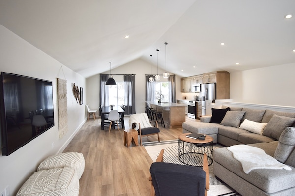 Smart TV, fireplace, Netflix, DVD player