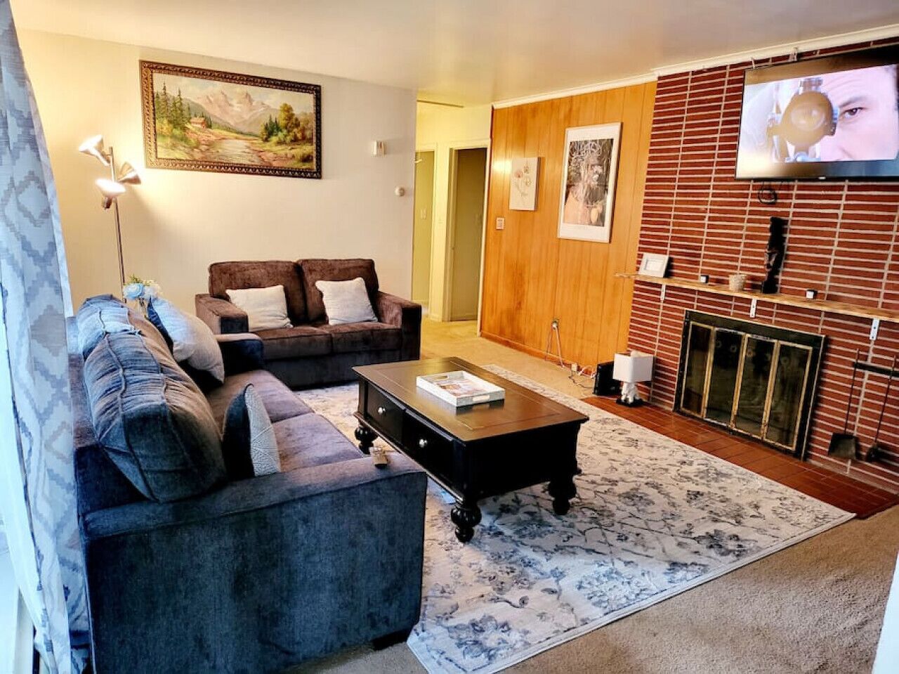 Fully furnished with a queen size bed in each room