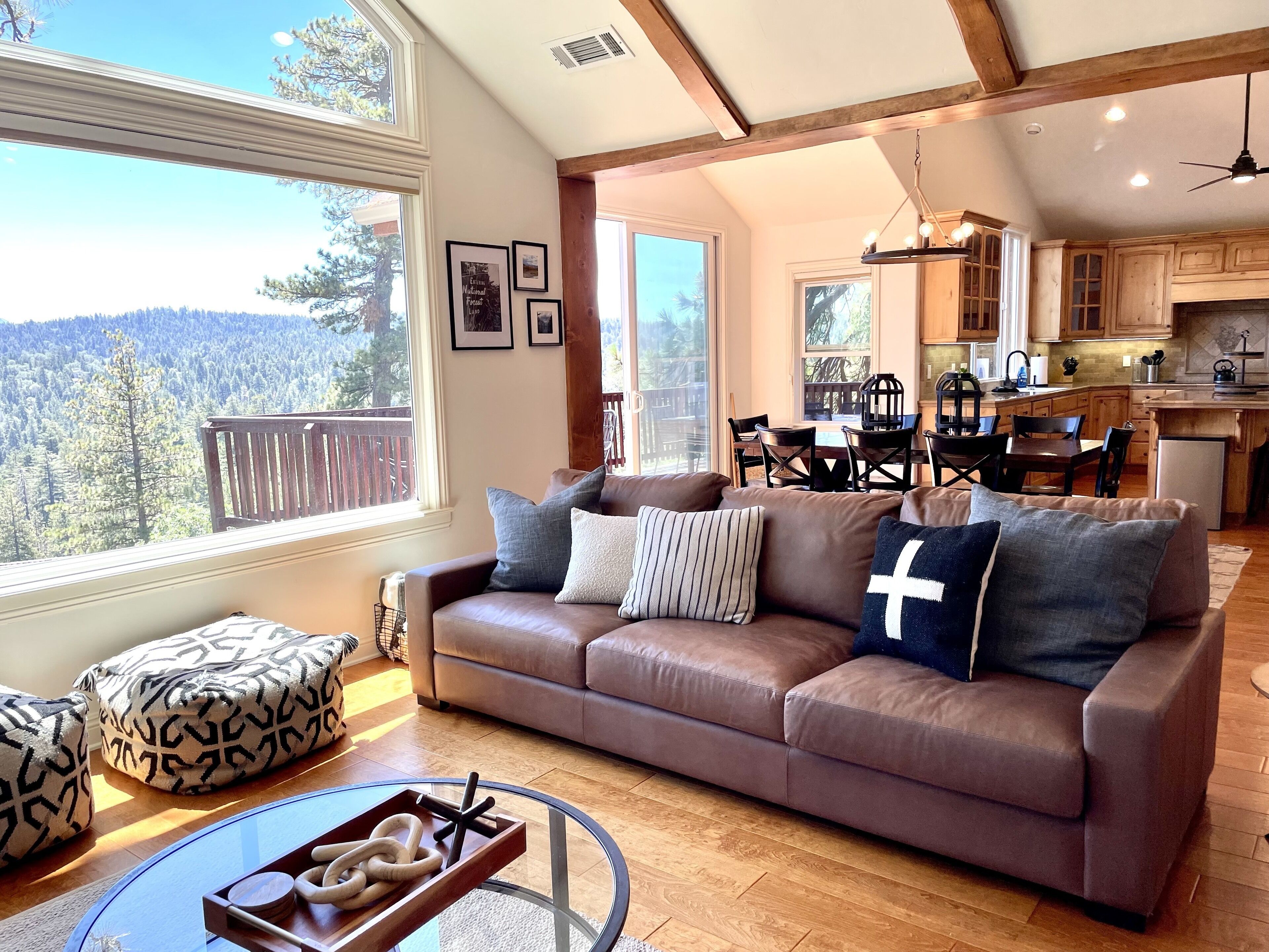 Luxury cabin with a spectacular lake view, nestled in the pines! 