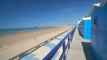 Vlak bij het strand