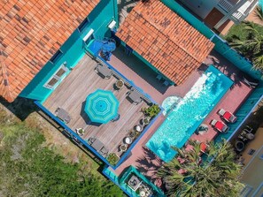 A heated pool