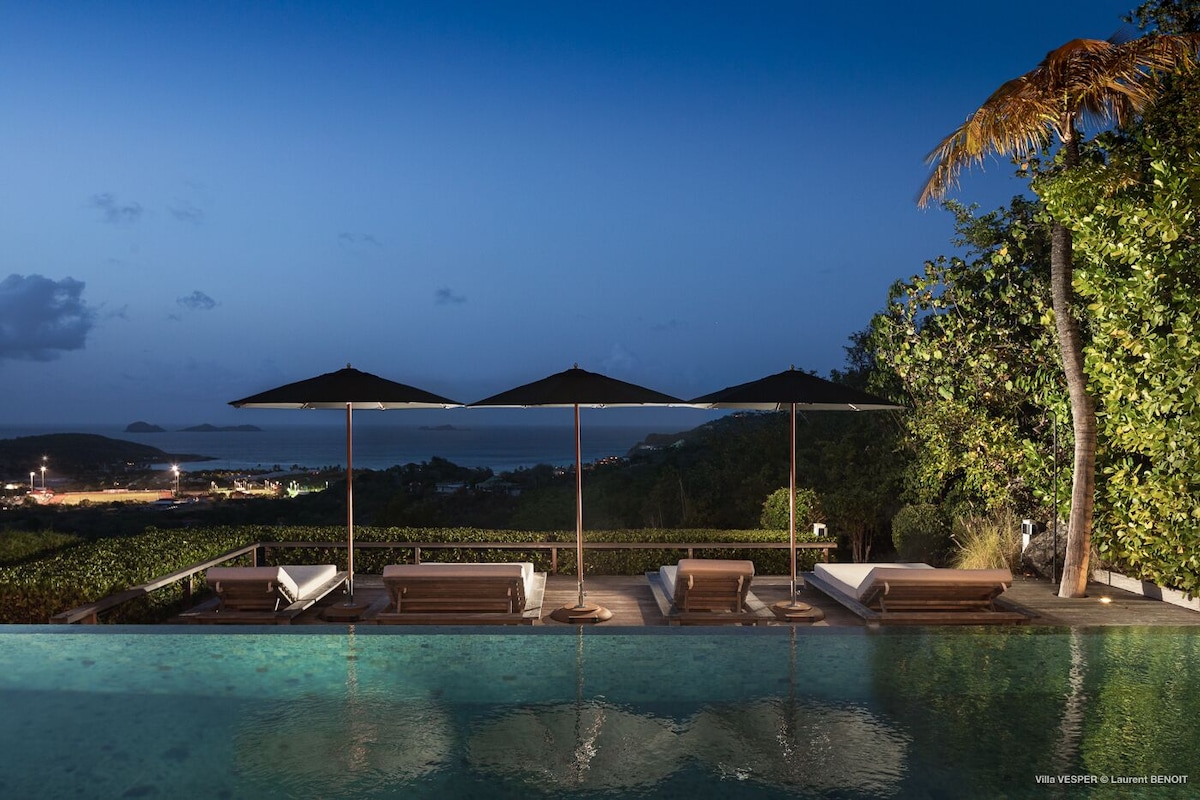 villas vesper pool with ocean view