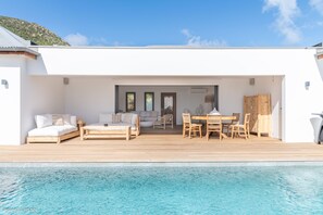Outdoor dining - Villa Cute | Ocean View - Located in  Wonderful Toiny with Private Pool (Toiny)