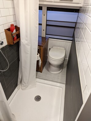 Combined shower/tub