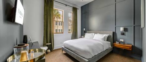 Premium kamer, 1 queensize bed | Lakens van Egyptisch katoen, luxe beddengoed, pillowtop-bedden