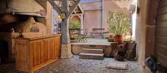 A cosy three-bedroom house,