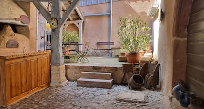 A cosy three-bedroom house,