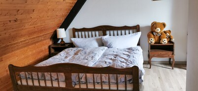 Cozy terraced vacation home with wood-burning fireplace