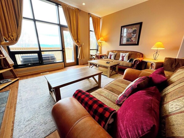 TV, fireplace, offices