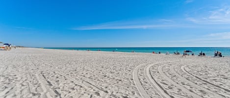 On the beach