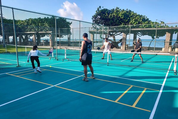 Pickleball courts next door