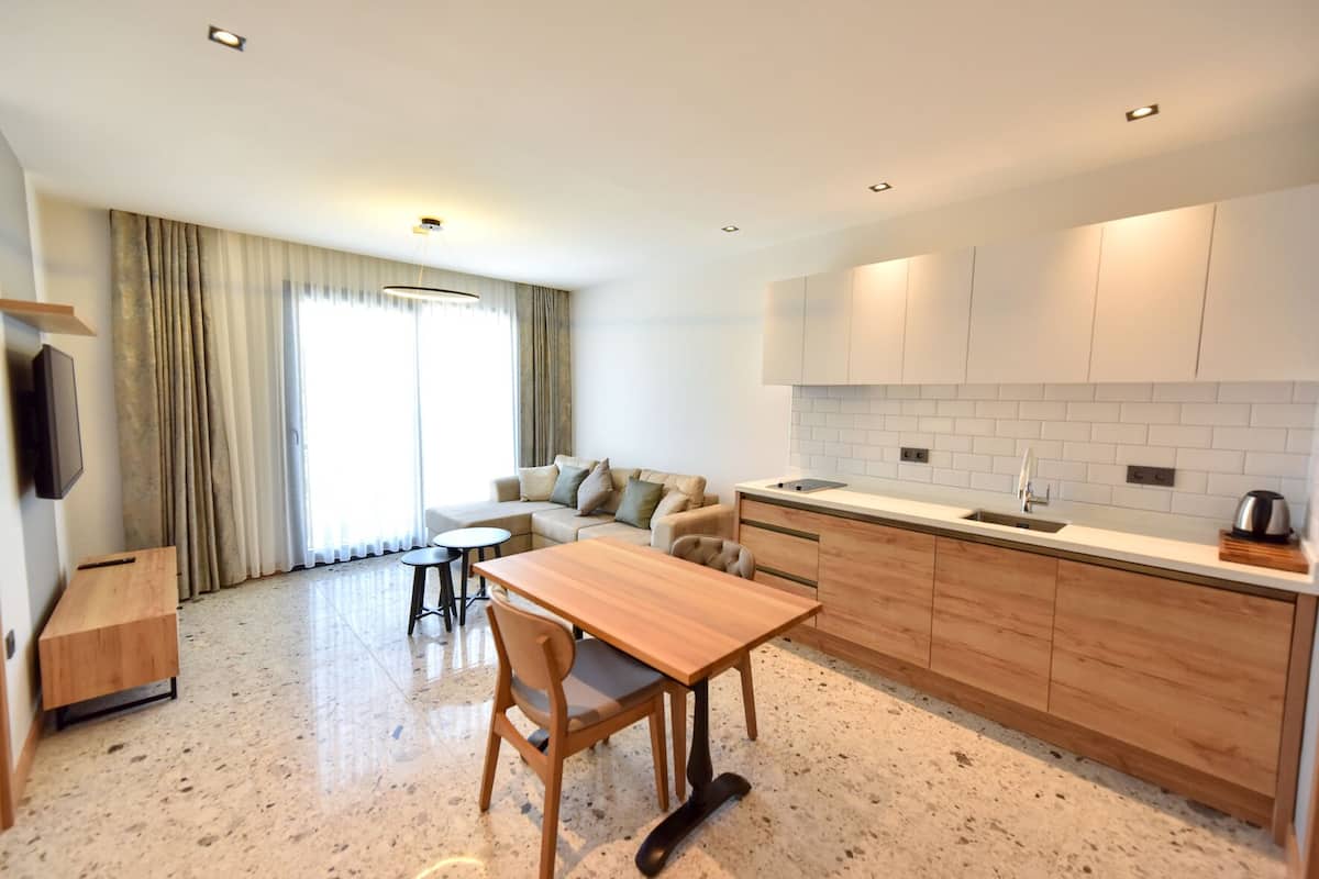 Suite Deluxe, 1 habitación, cocina | Sala de estar