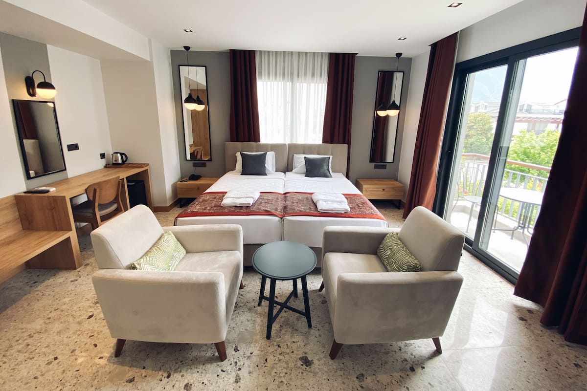 Habitación doble Deluxe | 1 habitación, ropa de cama de alta calidad y camas con pillow-top