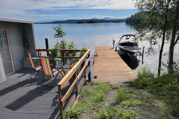 Dock access and swimming ladder