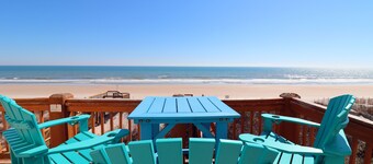 Beachfront! Hot Tub! Linens! Flexible Booking! Sleeps11! "Beach Paradise NC"!