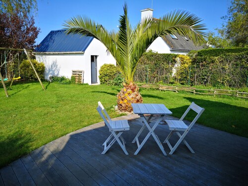 Maison lumineuse entre port et plage