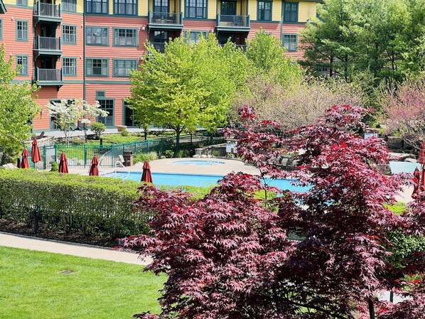 Una piscina riscaldata