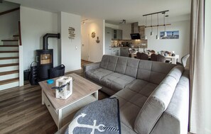 Fernseher, Kamin