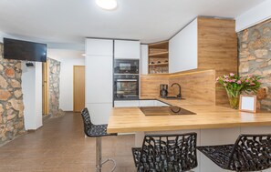 Kühlschrank, Ofen, Herdplatte, Geschirrspüler