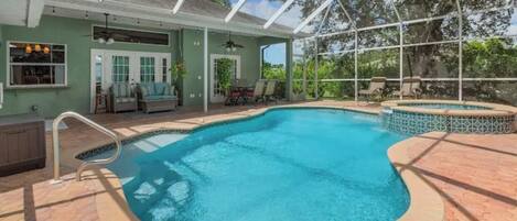 A heated pool