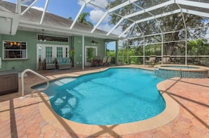 A heated pool