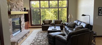 Downtown Fish Creek Luxury Getaway 3BR/2.5BA, Game Room, Elevator & Deck Views!