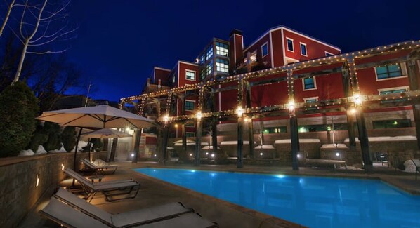 Indoor pool, outdoor pool