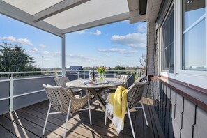 Outdoor dining - Zum Fährmann 2 Whg. 3 OG - modern high-quality vacation apartment in Pruchten (Pruchten)