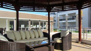 Apartment, 2 Bedrooms, Balcony, Pool View | Property grounds