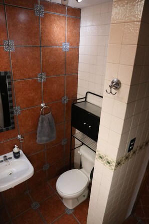 Apartment, 2 Schlafzimmer, Raucher, Stadtblick | Badezimmerausstattung