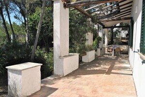 Villa, 3 camere da letto, patio, vista giardino | Terrazza/patio