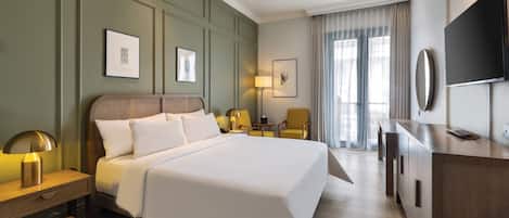 Minibar, escritorio, wifi gratis y ropa de cama
